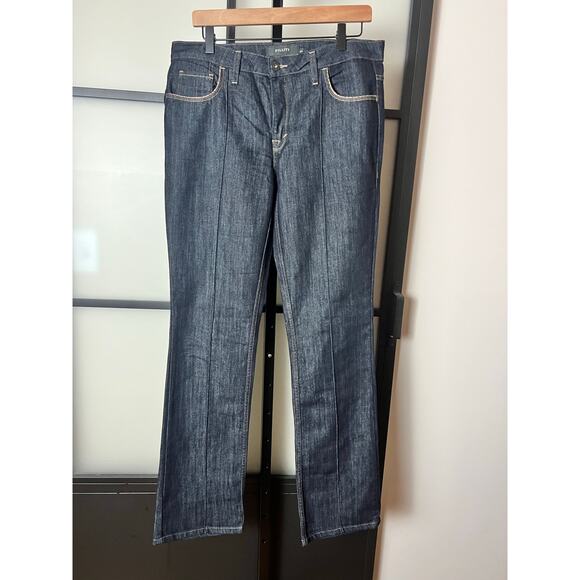 Fillity Leather Trim Jeans Size 42 (US 12) - Picture 1 of 7